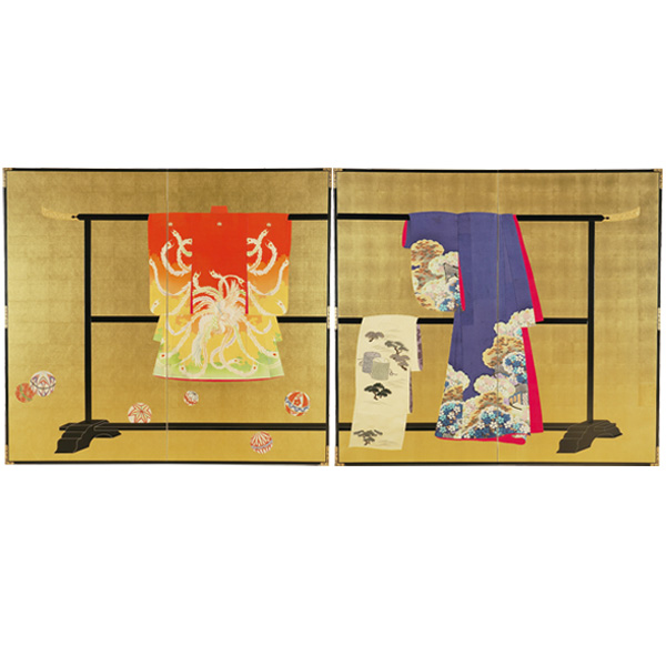小袖屏風